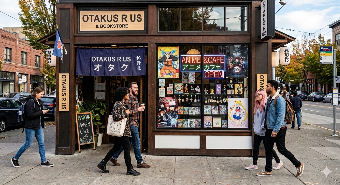 Otakus R Us outside